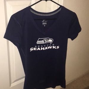 Never worn Seattle Seahawks V neck T-shirt.